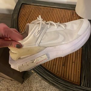 NIKE WOMENS FONTANKA EDGE - WHITE / DUST SNEAKER